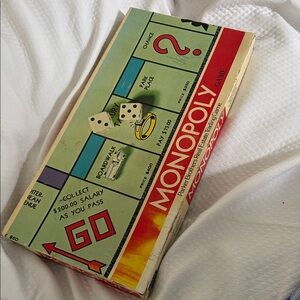 Vintage 1961 Monopoly Game w Metal Tokens Horse & Rider Parker Brothers Canada